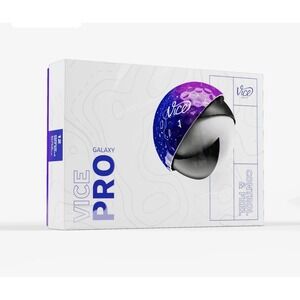 Vice Golf Pro Golf Balls Limited Edition - Galaxy Pro NEW Dozen Golf Balls